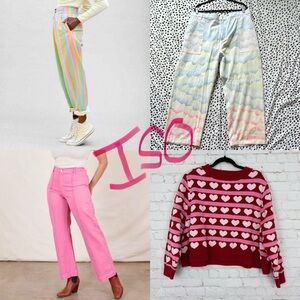 ISO! In search of Big Bud Press, Lucy & Yak, & Shiny By Nature Pieces